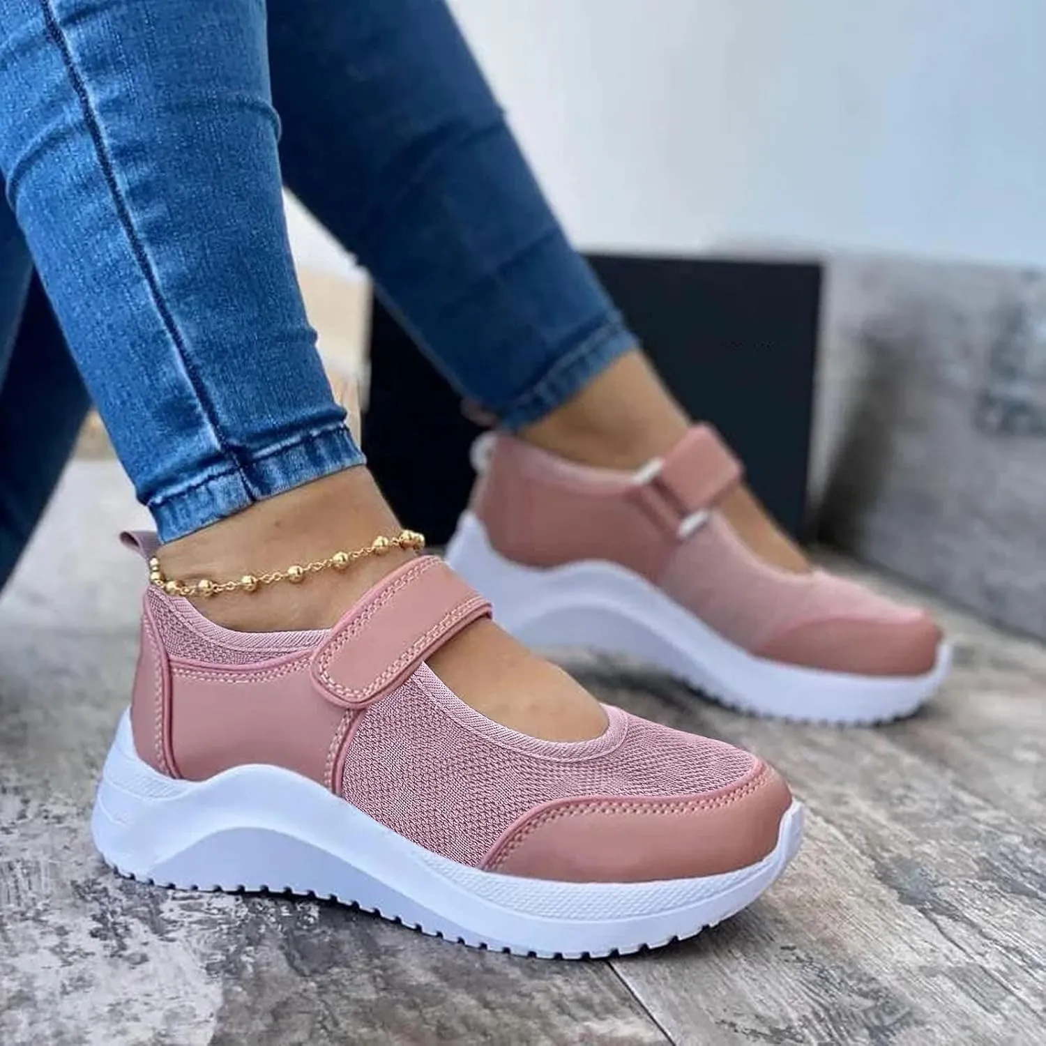 SBGMoSJ Womens Black Sneakers Size 9 Retro Womens Tennis Shoes Size 9w Nurse Shoes for Women Comfortable Wide Size 11w Walking Sneakers for Women White Tennis Shoes Women Size 9 Wide