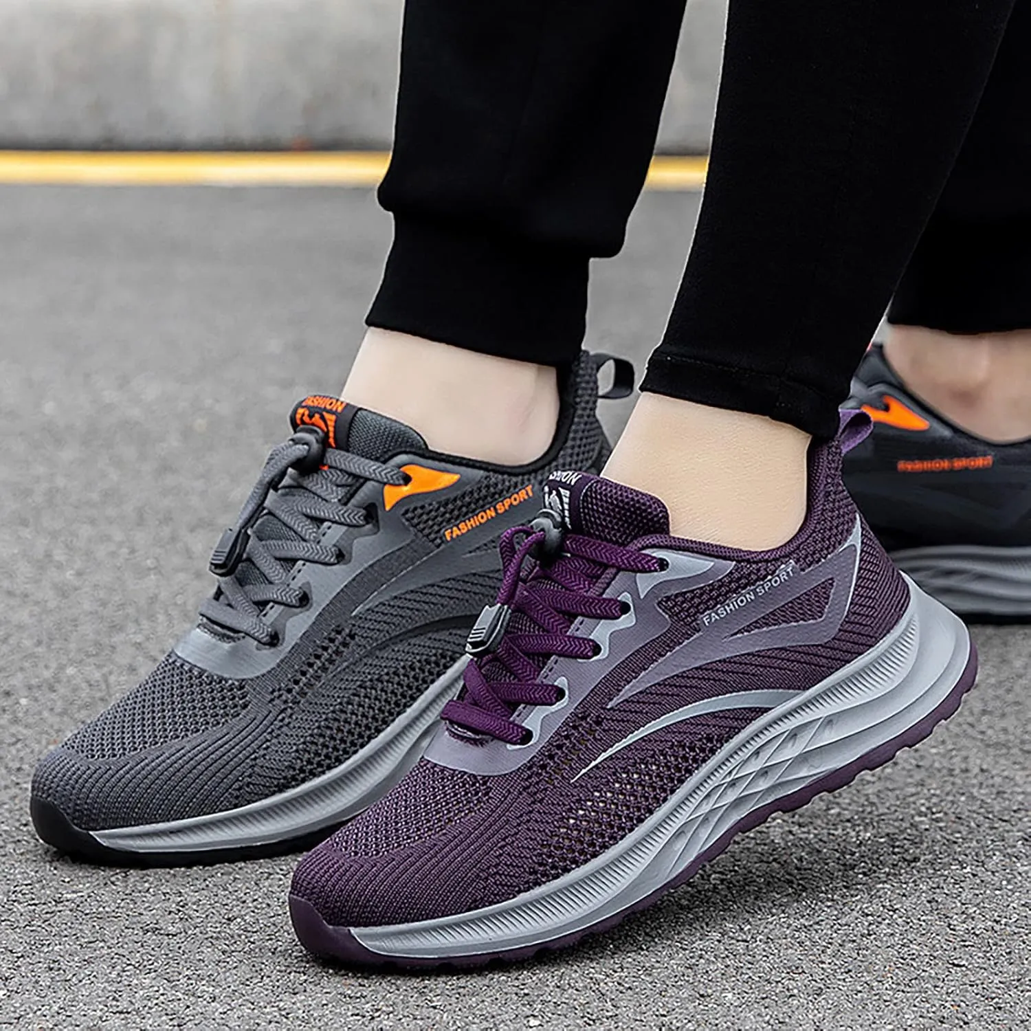 SBGMoSJ Womens Trail Running Shoes Wide Cute Black Sneakers for Women Extra Wide Slip On Shoes for Women Plantar Fasciitis Shoes Women Slip Ons Wide Tenis OrtopéDicos para Mujeres