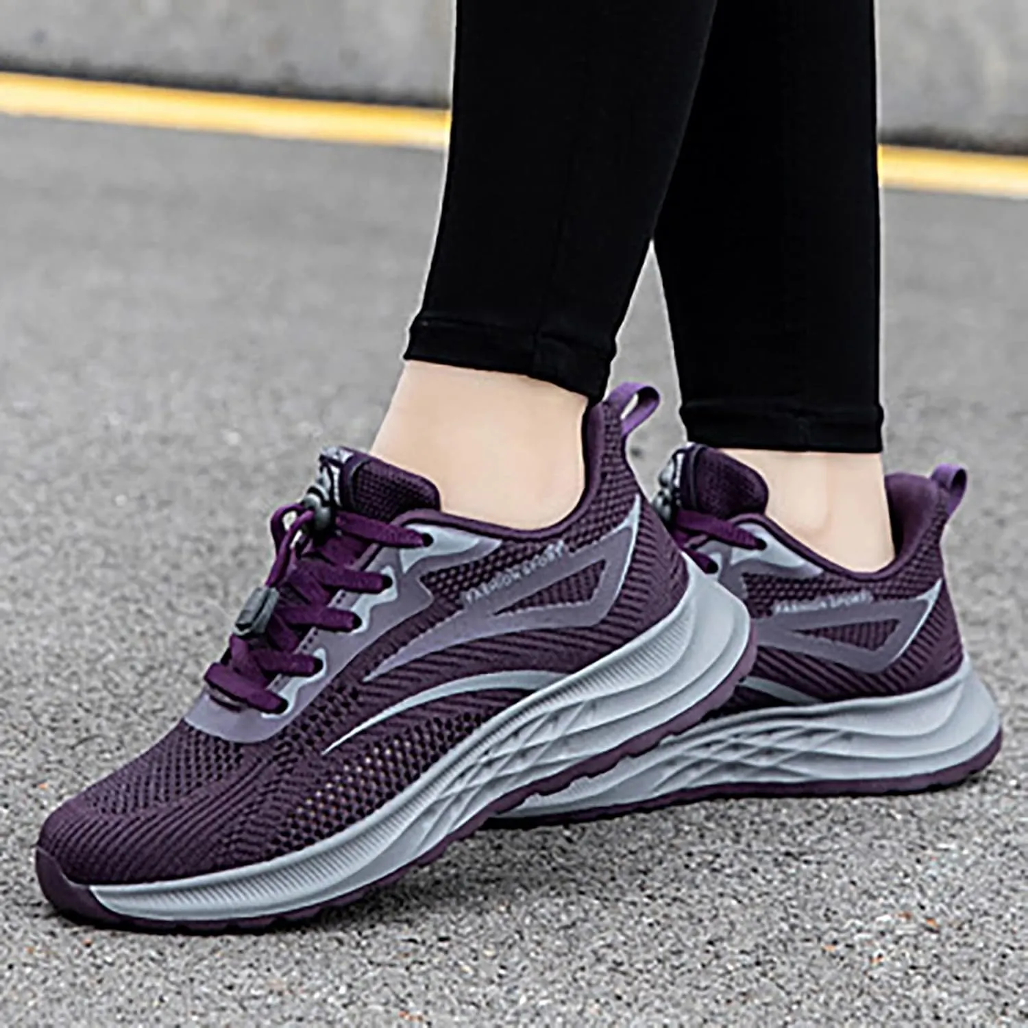 SBGMoSJ Womens Trail Running Shoes Wide Cute Black Sneakers for Women Extra Wide Slip On Shoes for Women Plantar Fasciitis Shoes Women Slip Ons Wide Tenis OrtopéDicos para Mujeres