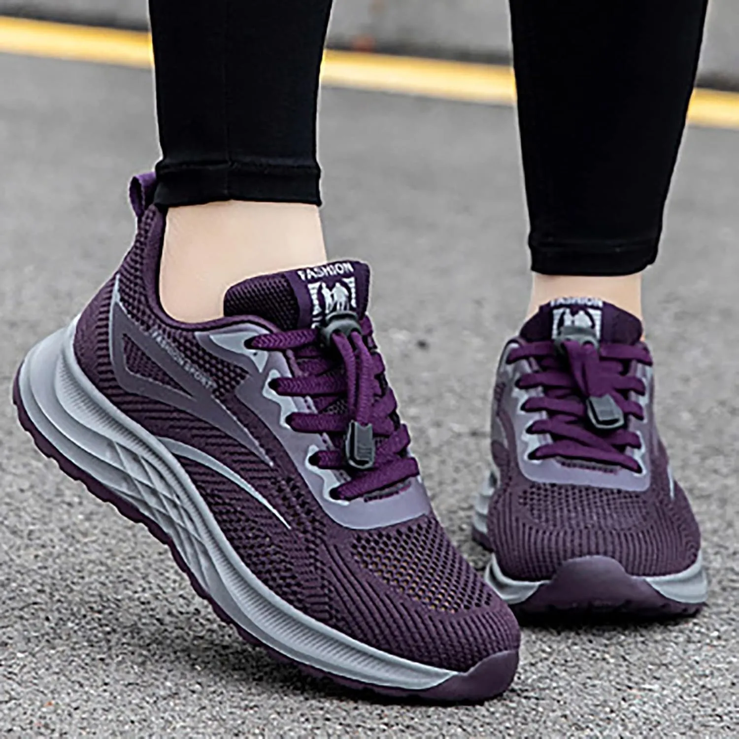 SBGMoSJ Womens Trail Running Shoes Wide Cute Black Sneakers for Women Extra Wide Slip On Shoes for Women Plantar Fasciitis Shoes Women Slip Ons Wide Tenis OrtopéDicos para Mujeres