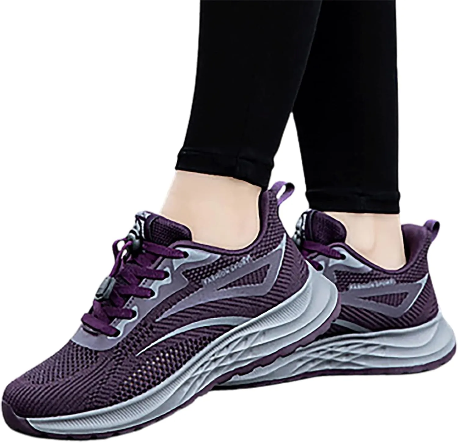 SBGMoSJ Womens Trail Running Shoes Wide Cute Black Sneakers for Women Extra Wide Slip On Shoes for Women Plantar Fasciitis Shoes Women Slip Ons Wide Tenis OrtopéDicos para Mujeres