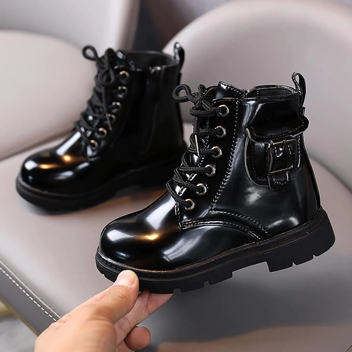 sfdgfhyf 6M to 6Y Baby Soft Bottom Boots Kids Boys And Girls Ankle Boots Short Boots Toddler Boots Waterpoor Leather