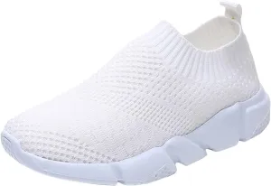 Slip On Sneakers Women Size 8 Wide Comfy Winter Dress Shoes for Women Business Casual Shoes for Women Arch Support Womens Running Shoes Wide Zapatos Ortopedicos para Mujer Blancos