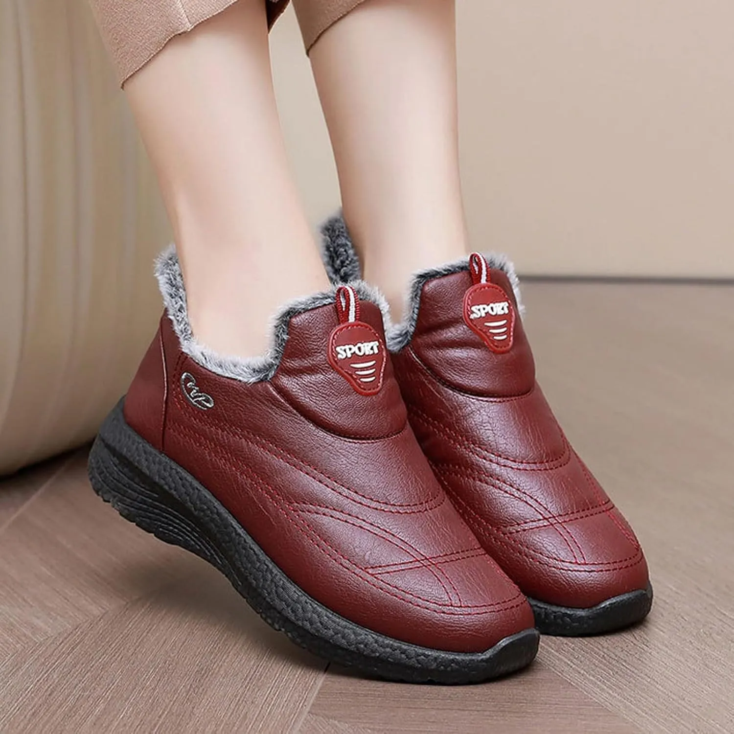 Sneakers for Men Work Shoes Women Women's Loafer Flat Round Toe Slip On Casual Black Loafers Women Comfortable Platform Sneakers for Women Black