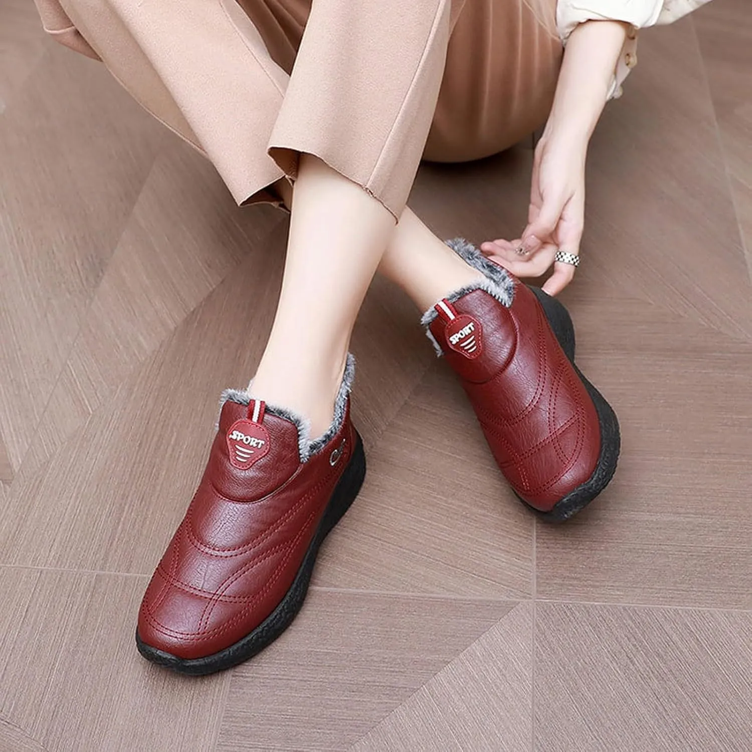 Sneakers for Men Work Shoes Women Women's Loafer Flat Round Toe Slip On Casual Black Loafers Women Comfortable Platform Sneakers for Women Black