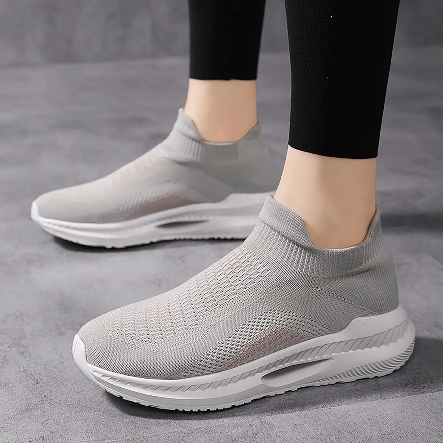 Sneakers for Women Slip Ons Slip On Shoes Women Comfortable Open Back Womens Black Athletic Shoes Size 8 Running Shoes for Women Wide Feet Tenis Antideslizante para Mujer De Cocina