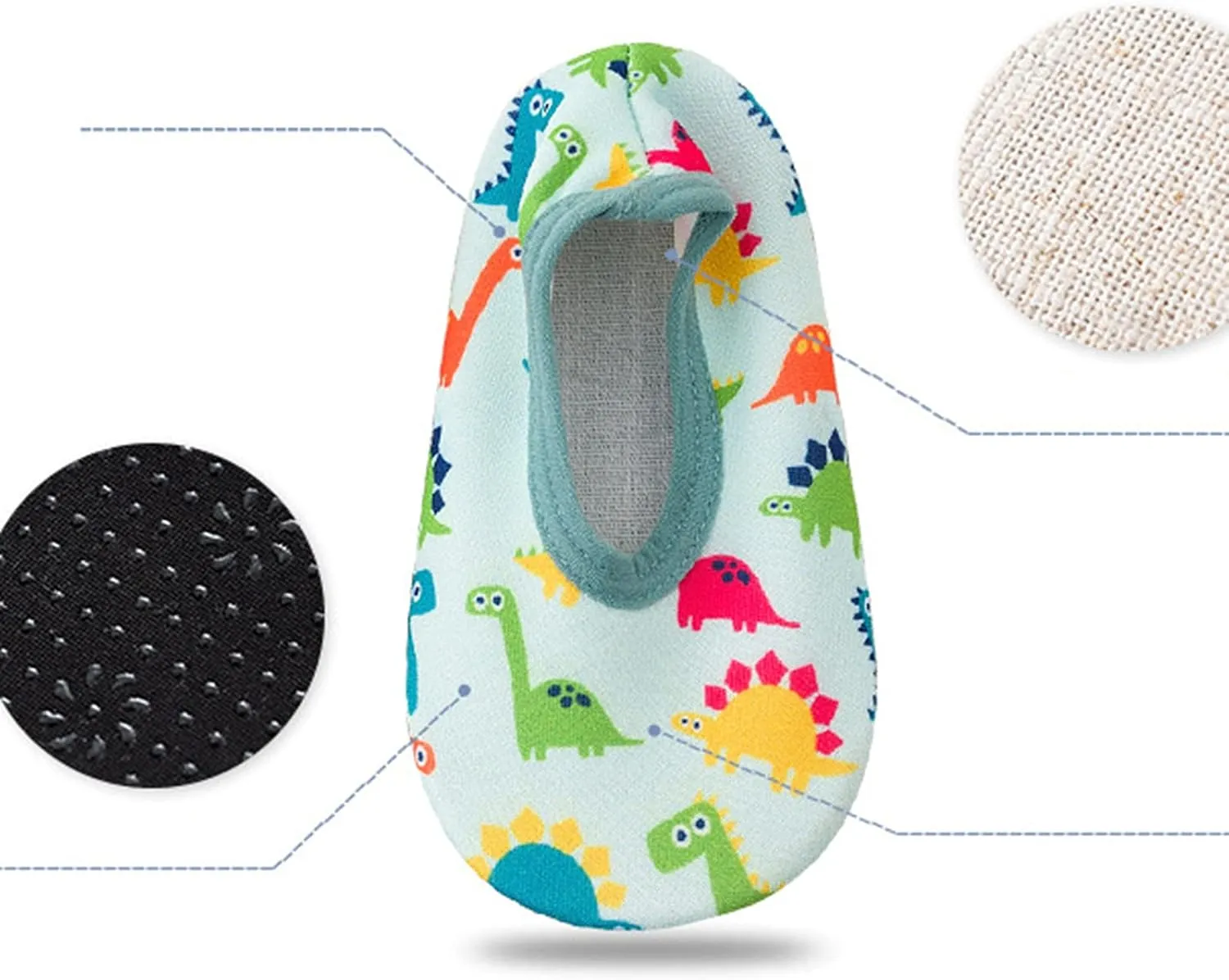 Toddler Baby Sock Shoes,0-7 Years Toddler Baby Boys Girls Cartoon Swim Water Shoes Barefoot Socks Non-Slip Shoes
