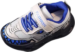 Toddler Boys Girls Light Up Shoes LED Lightweight Mesh Breathable Walking Sneakers Kids Fashion Little Kid Sneakers