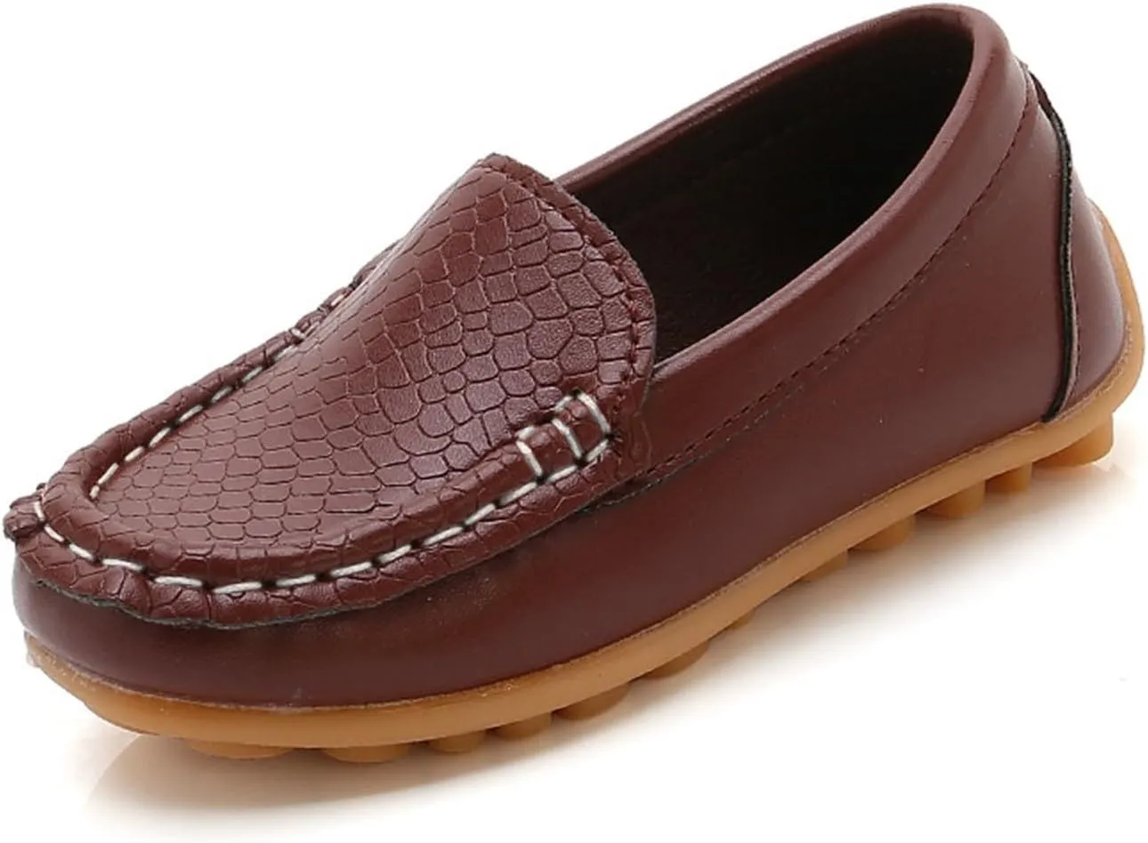 Toddler Boys Loafers Sole Rubber Leather Ankle Sneakers Kids Baby Summer Casual Lightweight Soft Non Slip Shoes