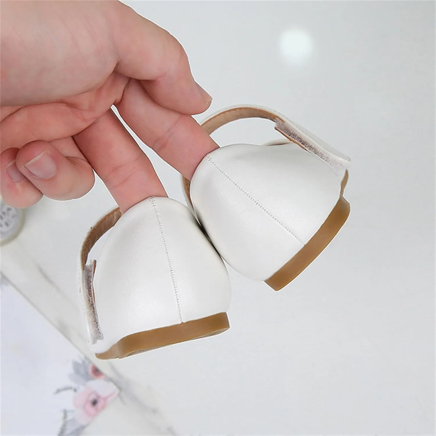 Toddler Girls Mary Jane Ballerina Flat Dress Shoes, Kids Princess Easy Buckle School niform Church Formal Shoes