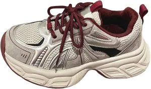 Toddler Mesh Breathable Sport Shoes Boys Kids Outdoor Running Sport Shoes Casual Retro Lace-Up Non Slip Breathable Shoes