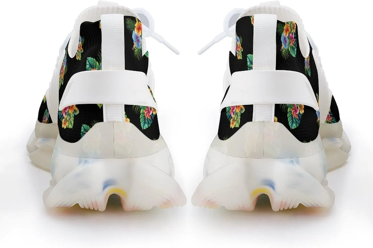 Tropical Flowers Men's Running Shoes Lightweight Walking Shoe Breathable Sneaker
