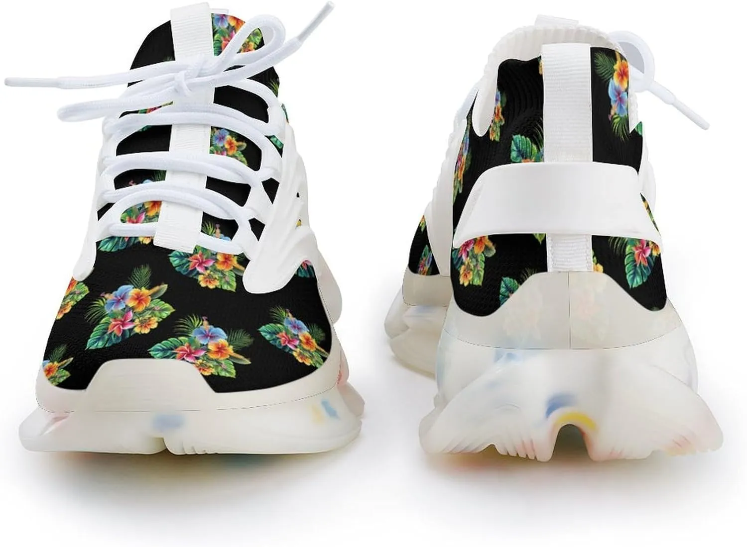 Tropical Flowers Men's Running Shoes Lightweight Walking Shoe Breathable Sneaker