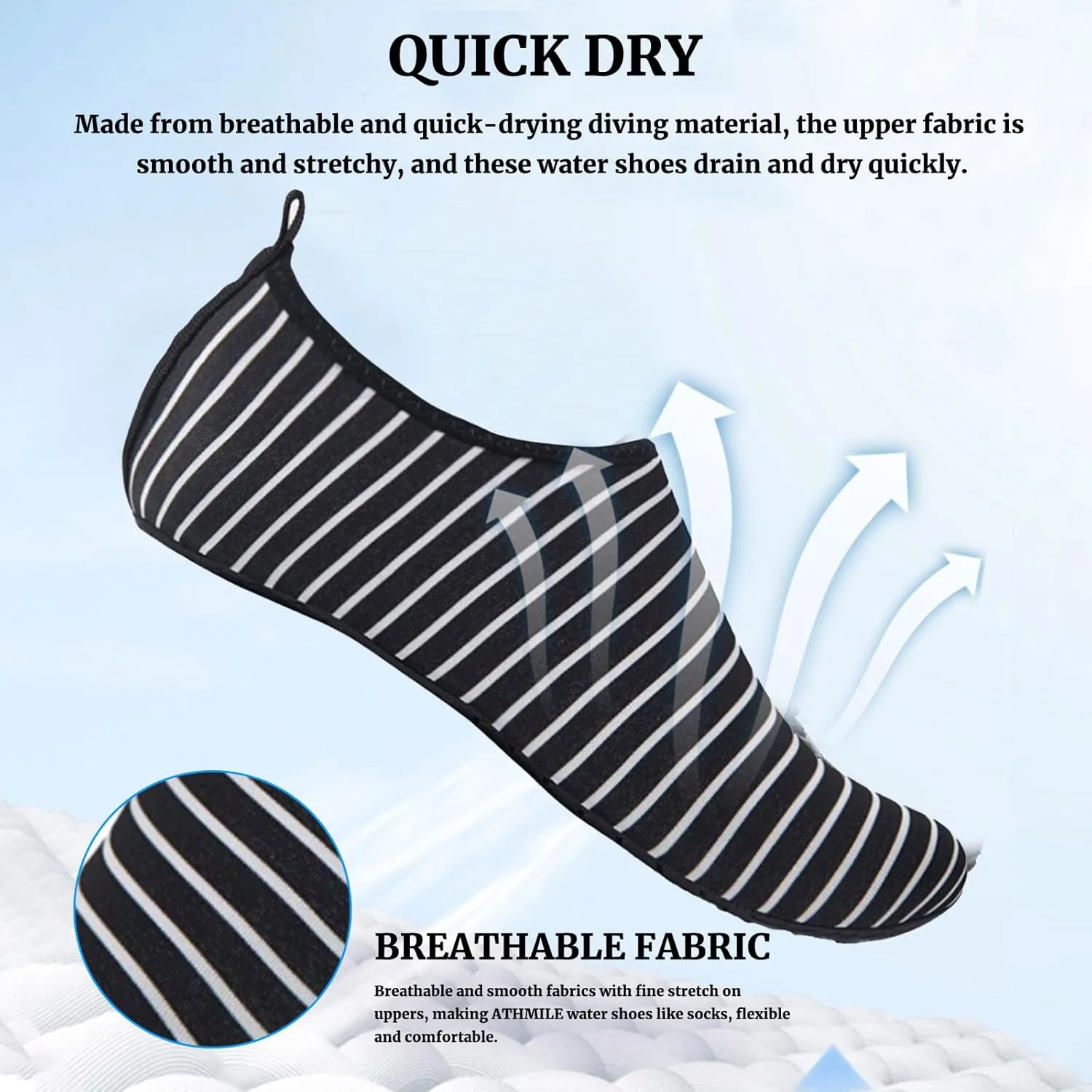 Water Shoes for Women Swimming Socks for Beach Lightweight Quick Dry Water Shoes Yoga Exercise, Swim, Sport Accessories Pool Camping