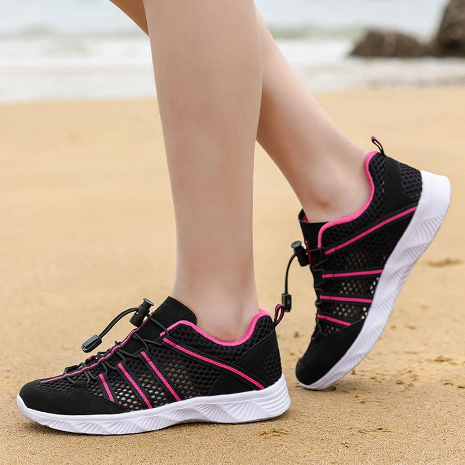Water Shoes Men Size 9 Breathable Non Slip Athletic Water and Hiking Shoes for Women Water Shoes Wide Feet Beach Sports Quick Dry Barefoot for Beach Lake Pool Hiking Surfing Camping Size