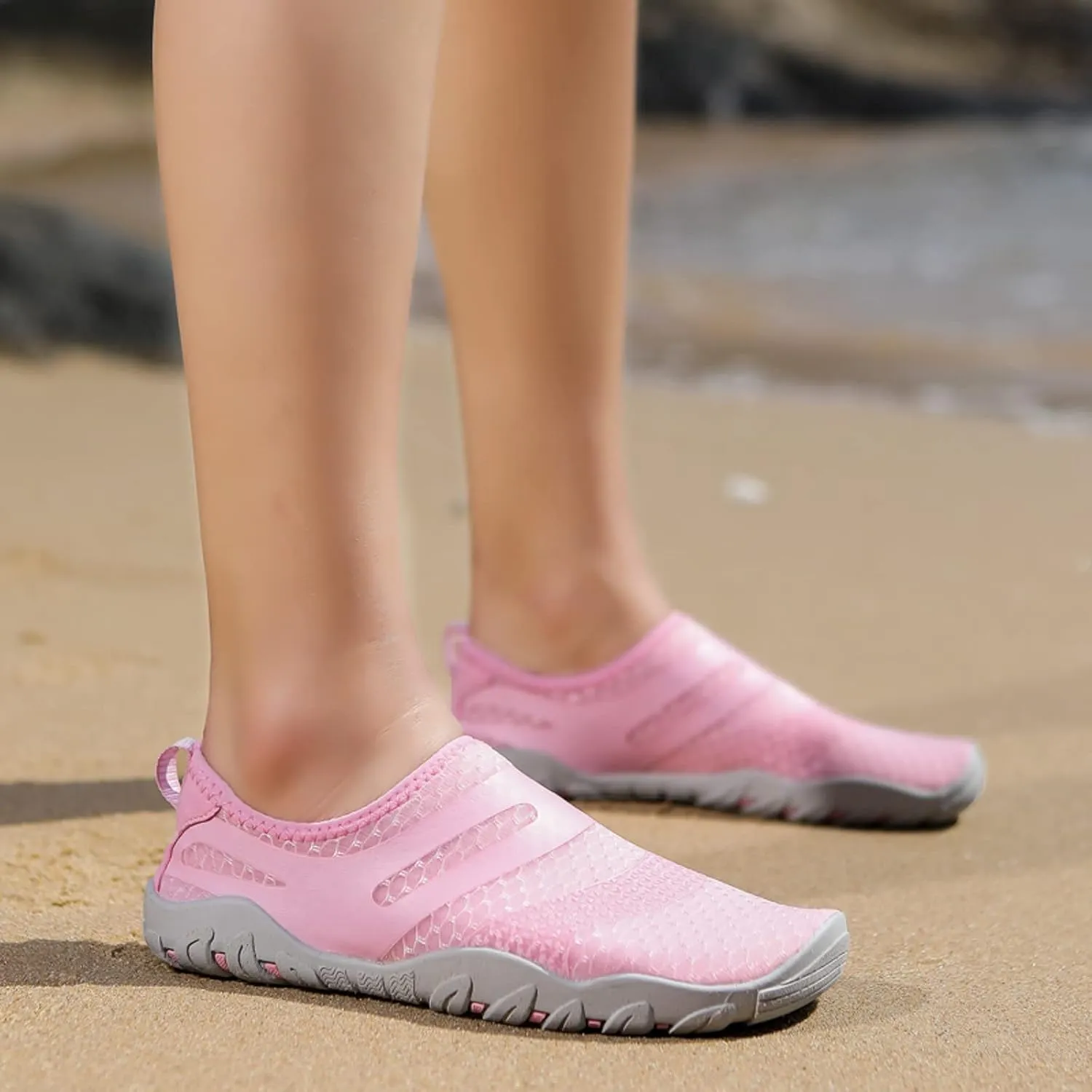 Water Shoes Men Size 9 Breathable Non Slip Athletic Water and Hiking Shoes for Women Water Shoes Wide Feet Beach Sports Quick Dry Barefoot for Beach Lake Pool Hiking Surfing Camping Size