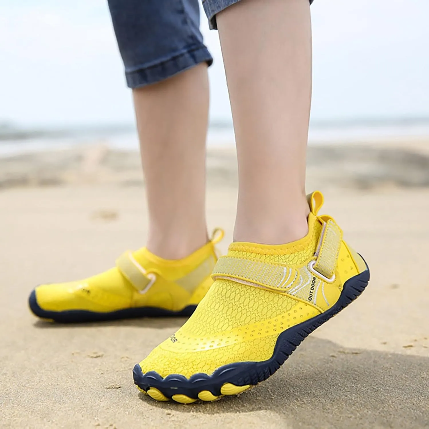Water Shoes Men Wide Toe Barefoot Aqua Socks Quick Dry Barefoot Water Shoes Men Water Shoes Wide Width Women Beach Sports Quick Dry Barefoot for Pool Hiking Training Outdoor Water Sports