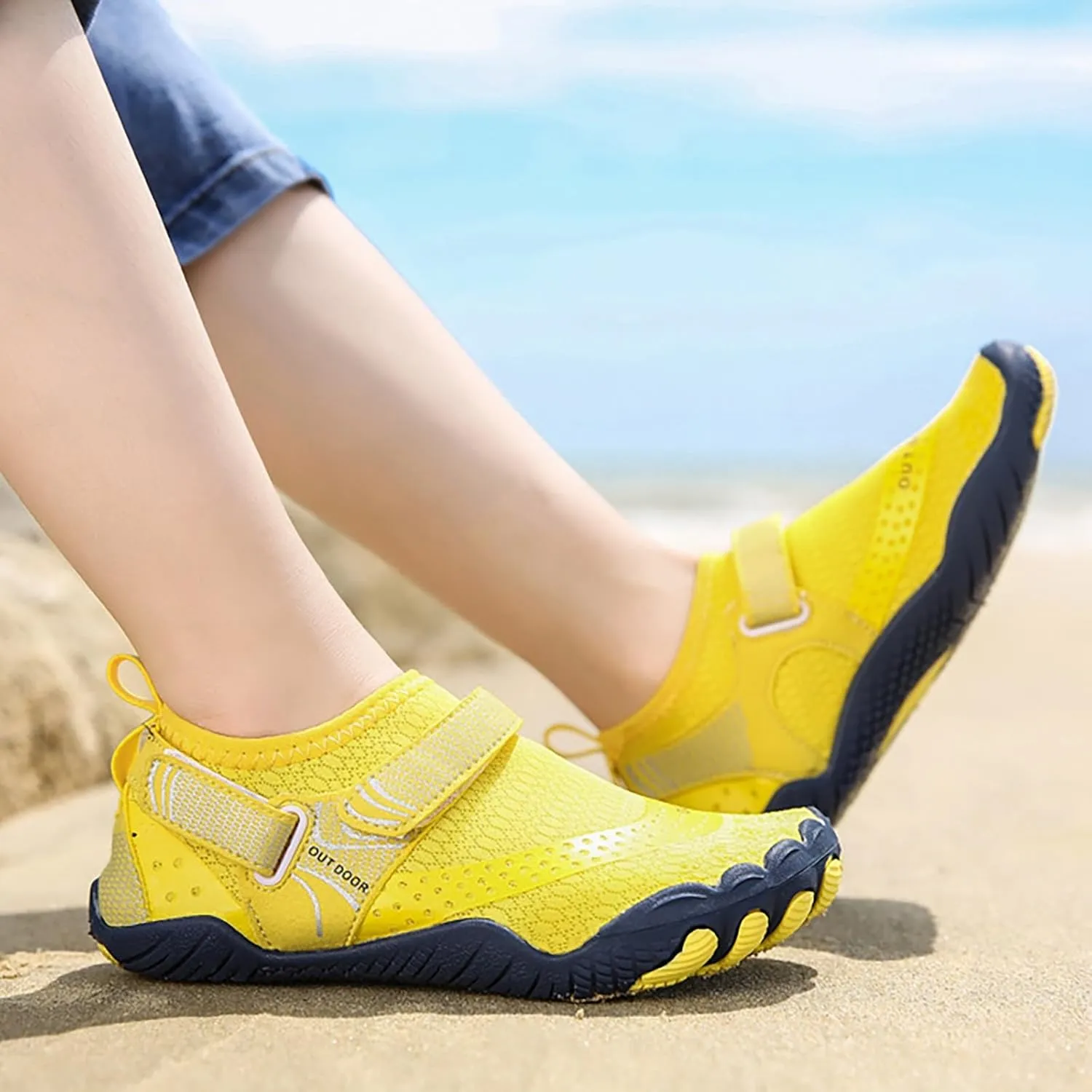 Water Shoes Men Wide Toe Barefoot Aqua Socks Quick Dry Barefoot Water Shoes Men Water Shoes Wide Width Women Beach Sports Quick Dry Barefoot for Pool Hiking Training Outdoor Water Sports