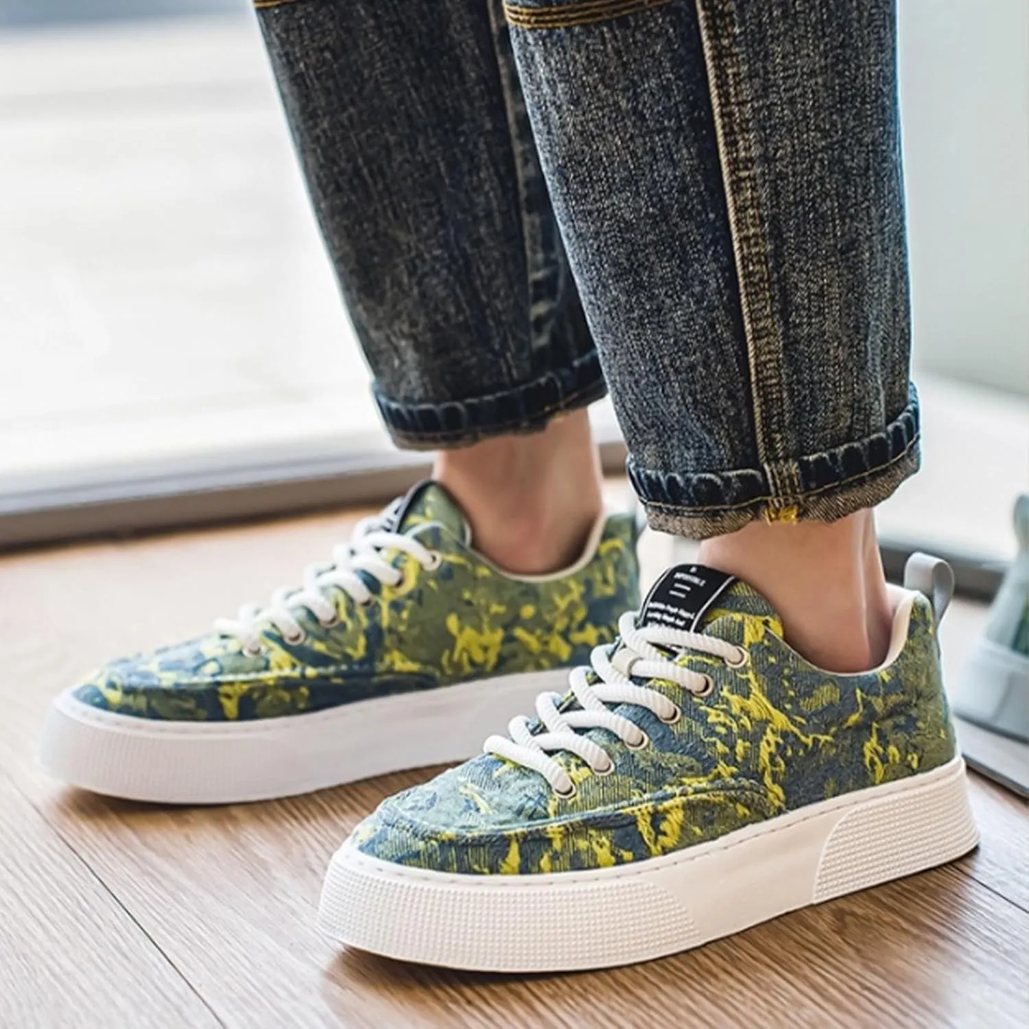 White Platform Sneakers Gym Shoes Women Men's Casual Dress Sneakers Comfortable & Lightweight Black Loafers Women Platform Womens Walking Sneakers with Arch Support