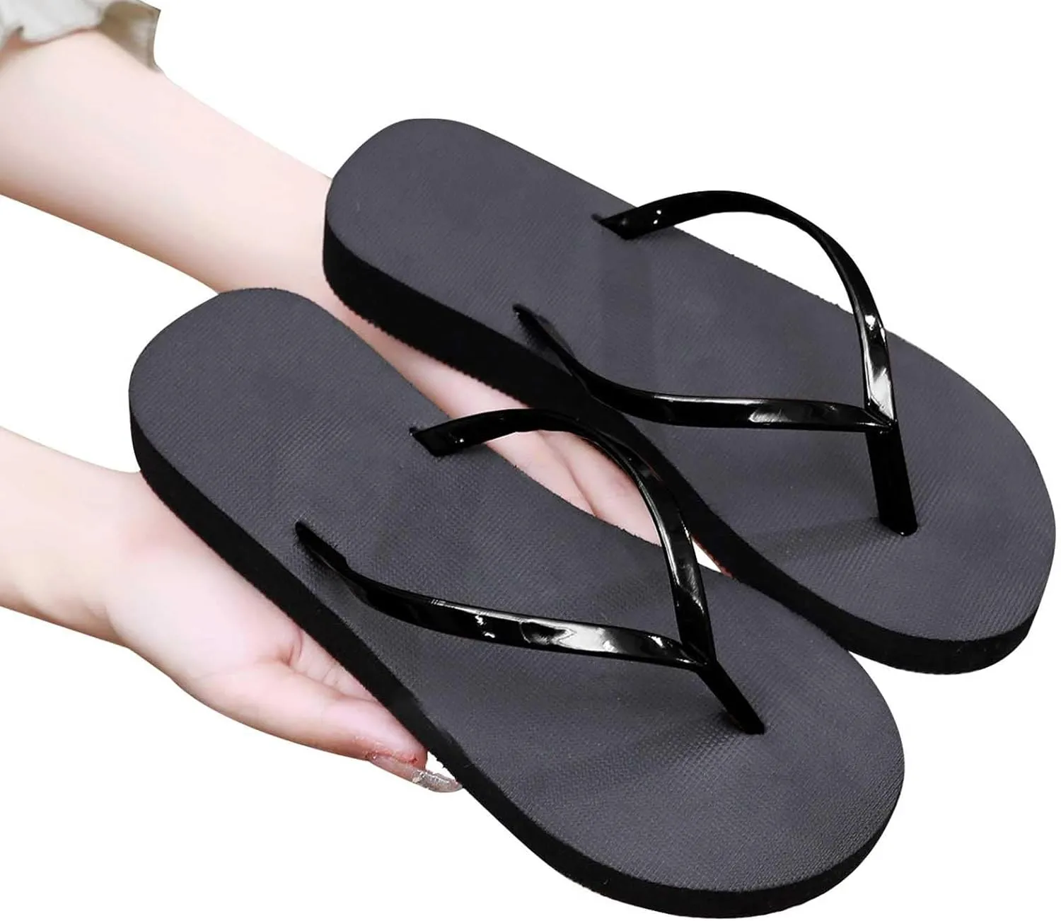 Women Beach Flats Summer Flip Flops Fashion Thong Sandal Comfort Lounge Clip Toe Slippers Slip on Flat Sandals