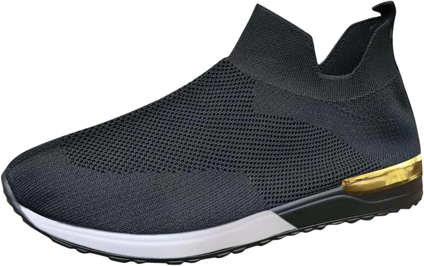 Women Breathable Slip On Sneakers Casual Walking Shoes Lightweight Canvas Comfortable Flats Non Slip Loafers