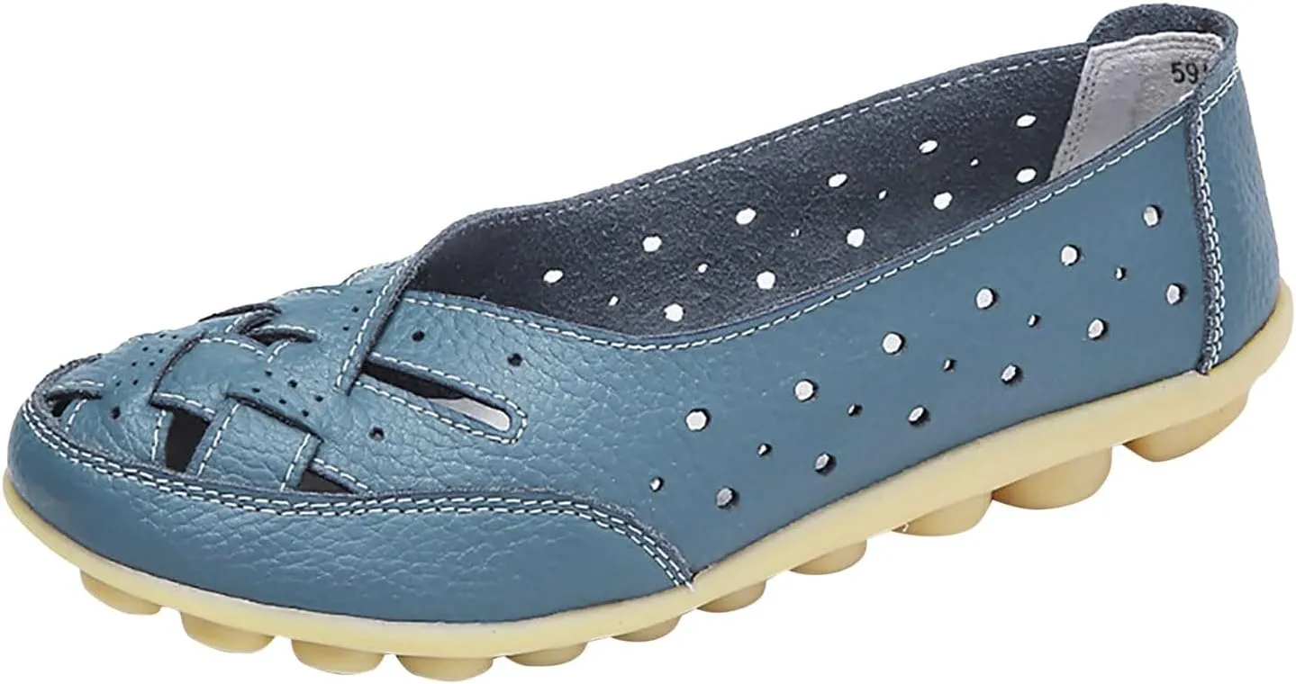 Women Penny Loafer Casual Comfort Slip on Shoes Walking Flat Driving Moccasins Wide Width Shoes Ladies Dressy 2025 Trendy