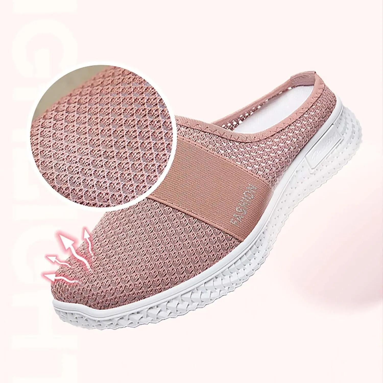 Womens Breathable Mesh Walking Mules Sneakers Mens Running Shoes Mesh Breathable Casual Shoes Trendy Waterproof Sneakers Red Tennis Shoe Loafers Dress Shoe