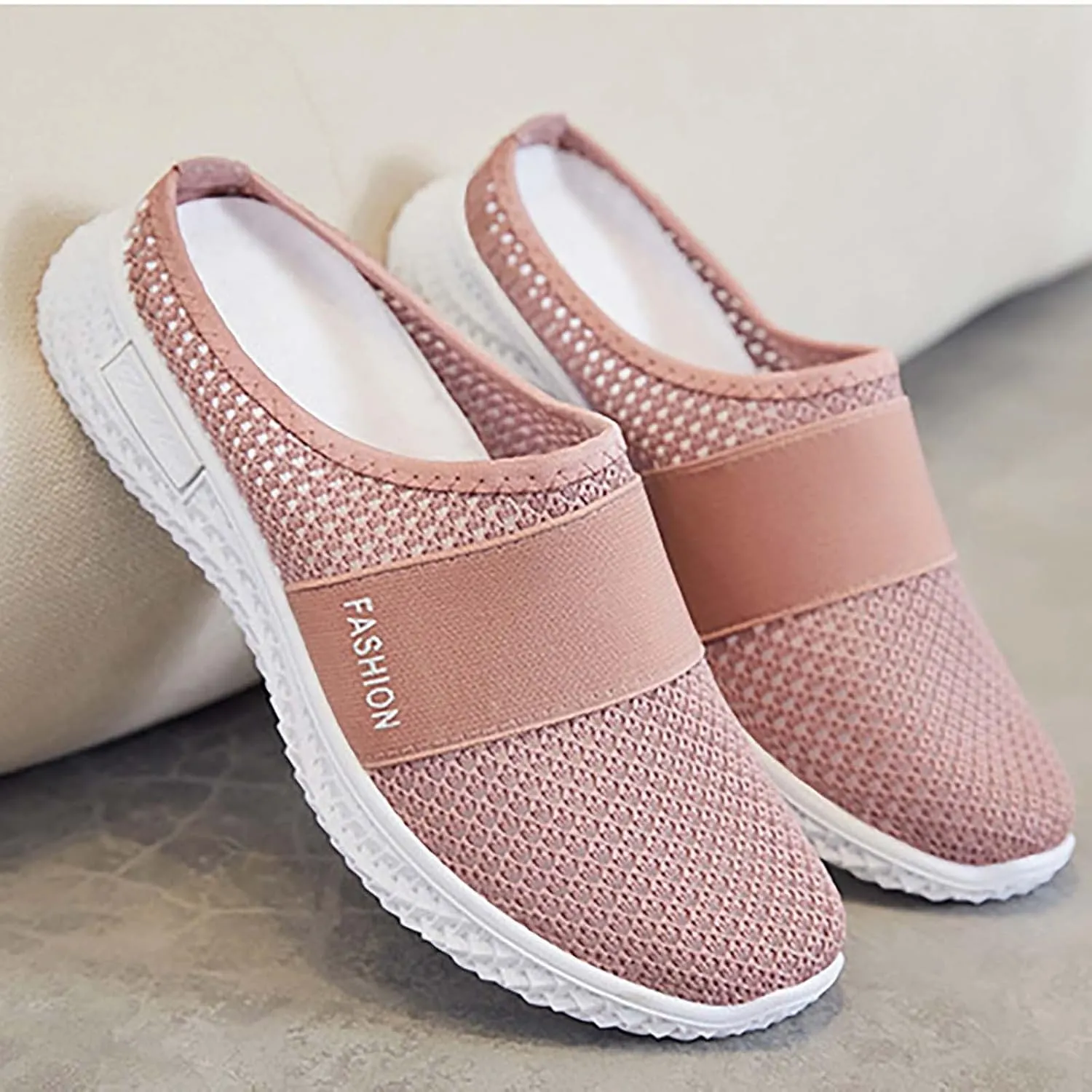 Womens Breathable Mesh Walking Mules Sneakers Mens Running Shoes Mesh Breathable Casual Shoes Trendy Waterproof Sneakers Red Tennis Shoe Loafers Dress Shoe