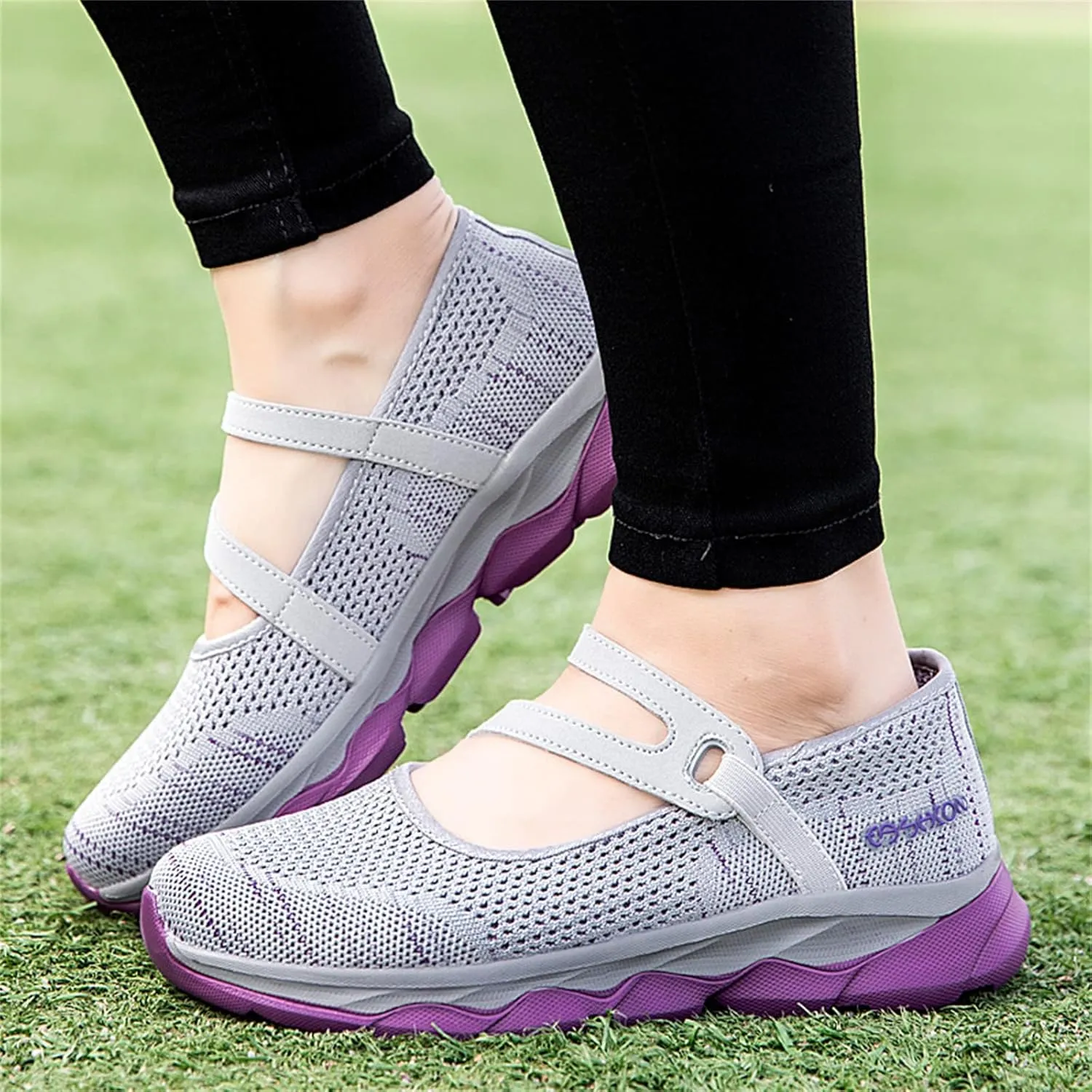 Womens Breathable Slip On Shoes Casual Comfortable Walking Sneakers Lightweight Canvas Flats Non Slip Loafers
