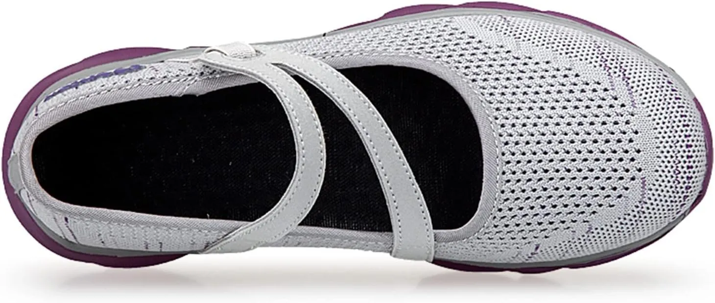 Womens Breathable Slip On Shoes Casual Comfortable Walking Sneakers Lightweight Canvas Flats Non Slip Loafers