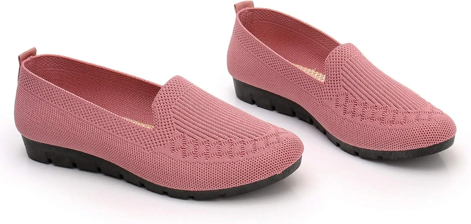 Women's Casual Shoes Summer Wedge Breathable Mesh Round Wedges Single Casual Toe Slip-On Shoes