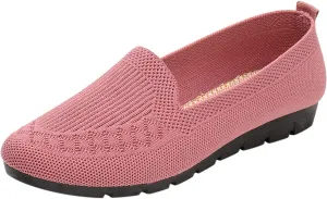 Women's Casual Shoes Summer Wedge Breathable Mesh Round Wedges Single Casual Toe Slip-On Shoes