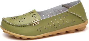 Womens Comfort Walking Cute Flat Loafer Ballet Flats Shoes Cute Penny Loafer Slip On Walking Driving Shoes with Diamond Eyelets