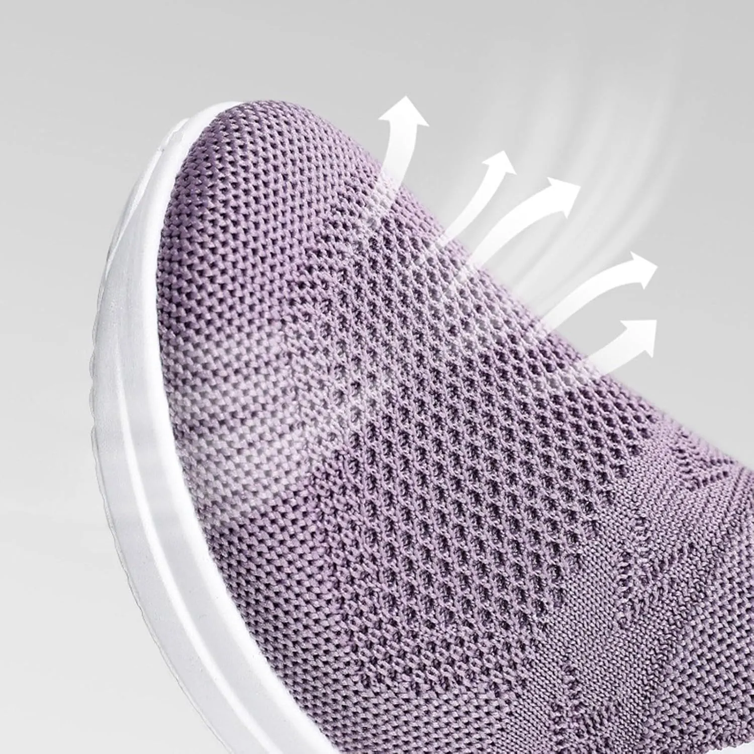 Women's Cushion Sneakers Breathable Lightweight Mesh Hiking Shoes Low Top Slip On Tennis Shoes for Women