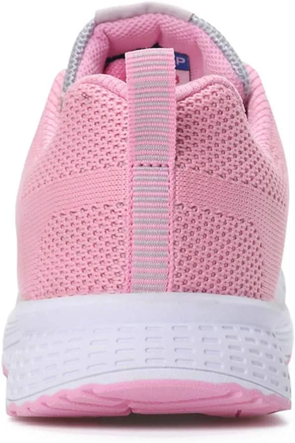 Women's Fashion Sneaker Non Slip Breathable Lightweight Comfortable Lace Up Running Shoes Mens Womens Loafer Shoes Black Platform Sneakers for Women