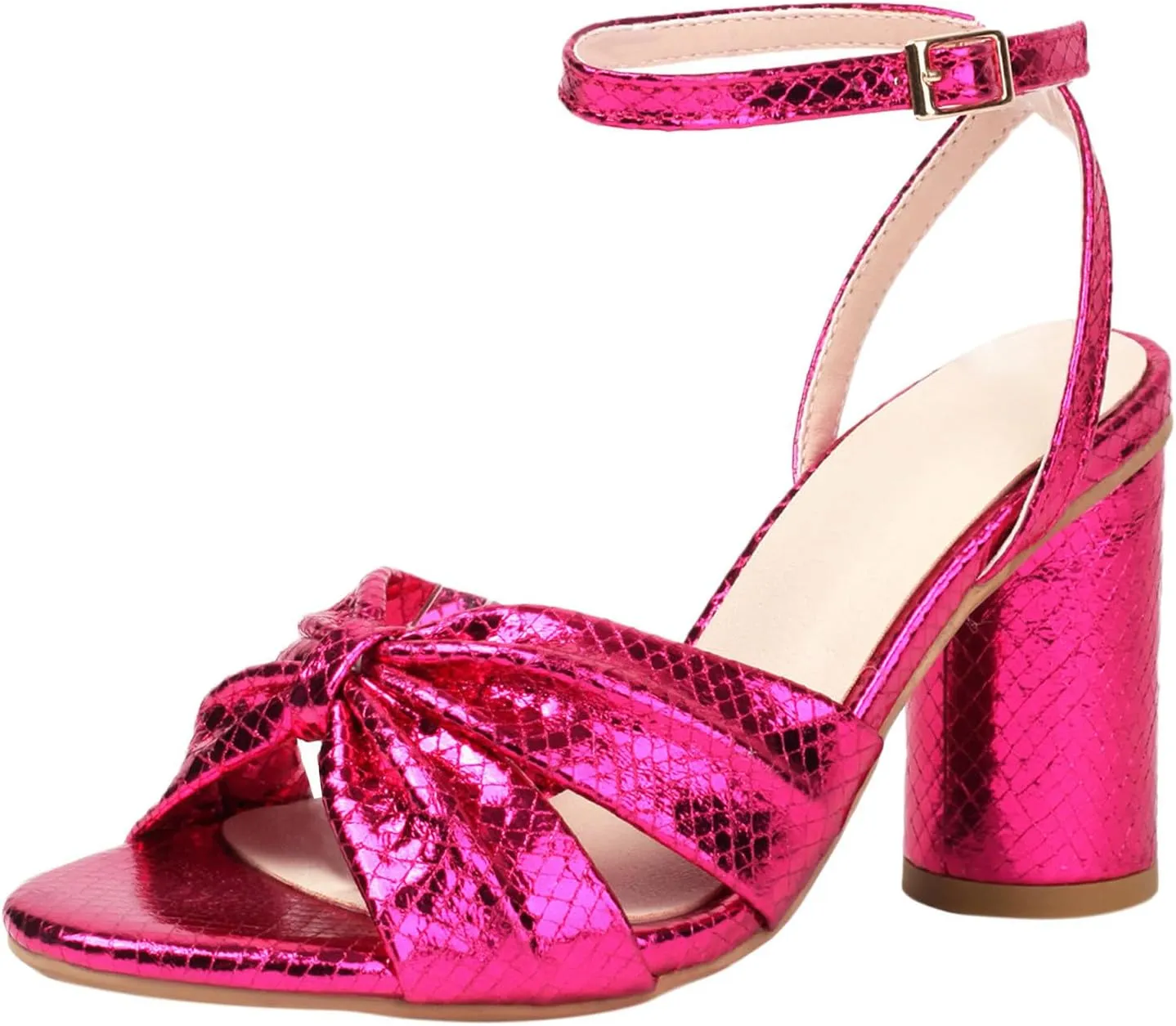 Women's Heeled Sandals Prom Heeled Sandals for Women Gold Sandals Women's Open Toe Ankle Strap Heels Sandals