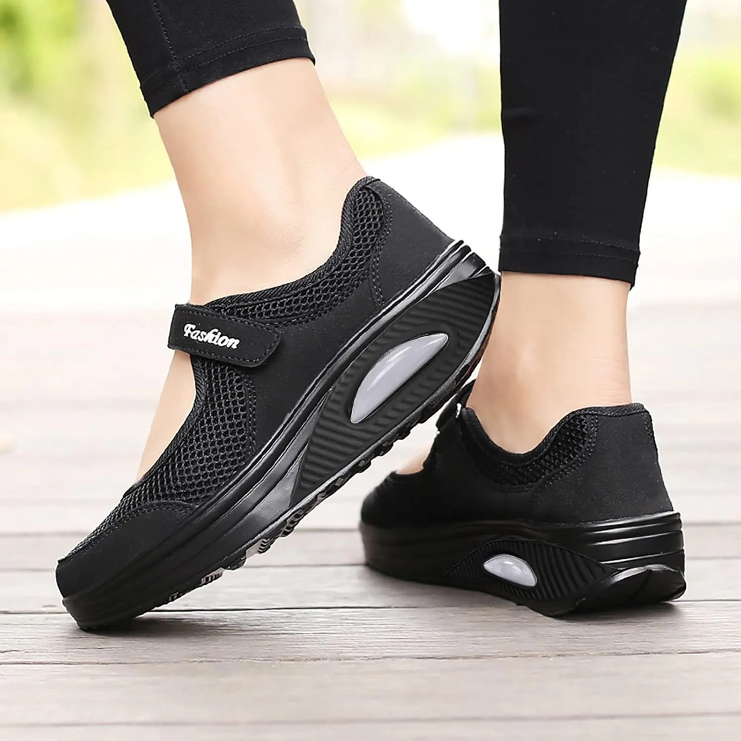 Womens Running Shoes Mesh Breathable Casual Black Shoes Black Platform Sneaker Men's Athletic Sneakers Lightweight Breathable Tennis Shoe Loafers Shoe