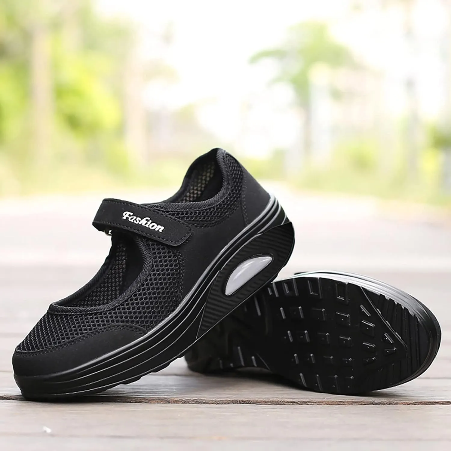 Womens Running Shoes Mesh Breathable Casual Black Shoes Black Platform Sneaker Men's Athletic Sneakers Lightweight Breathable Tennis Shoe Loafers Shoe