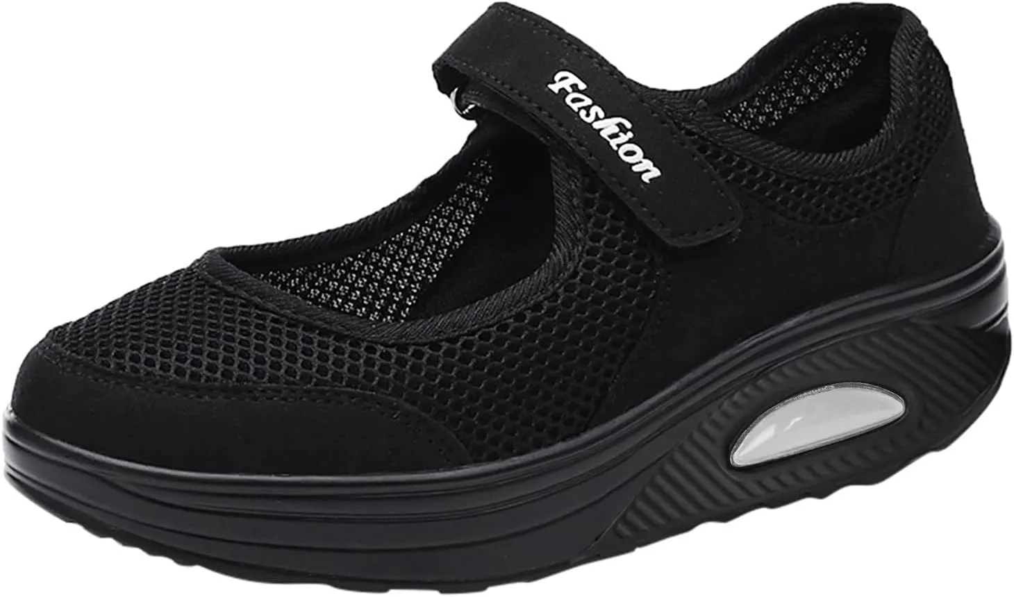 Womens Running Shoes Mesh Breathable Casual Black Shoes Black Platform Sneaker Men's Athletic Sneakers Lightweight Breathable Tennis Shoe Loafers Shoe