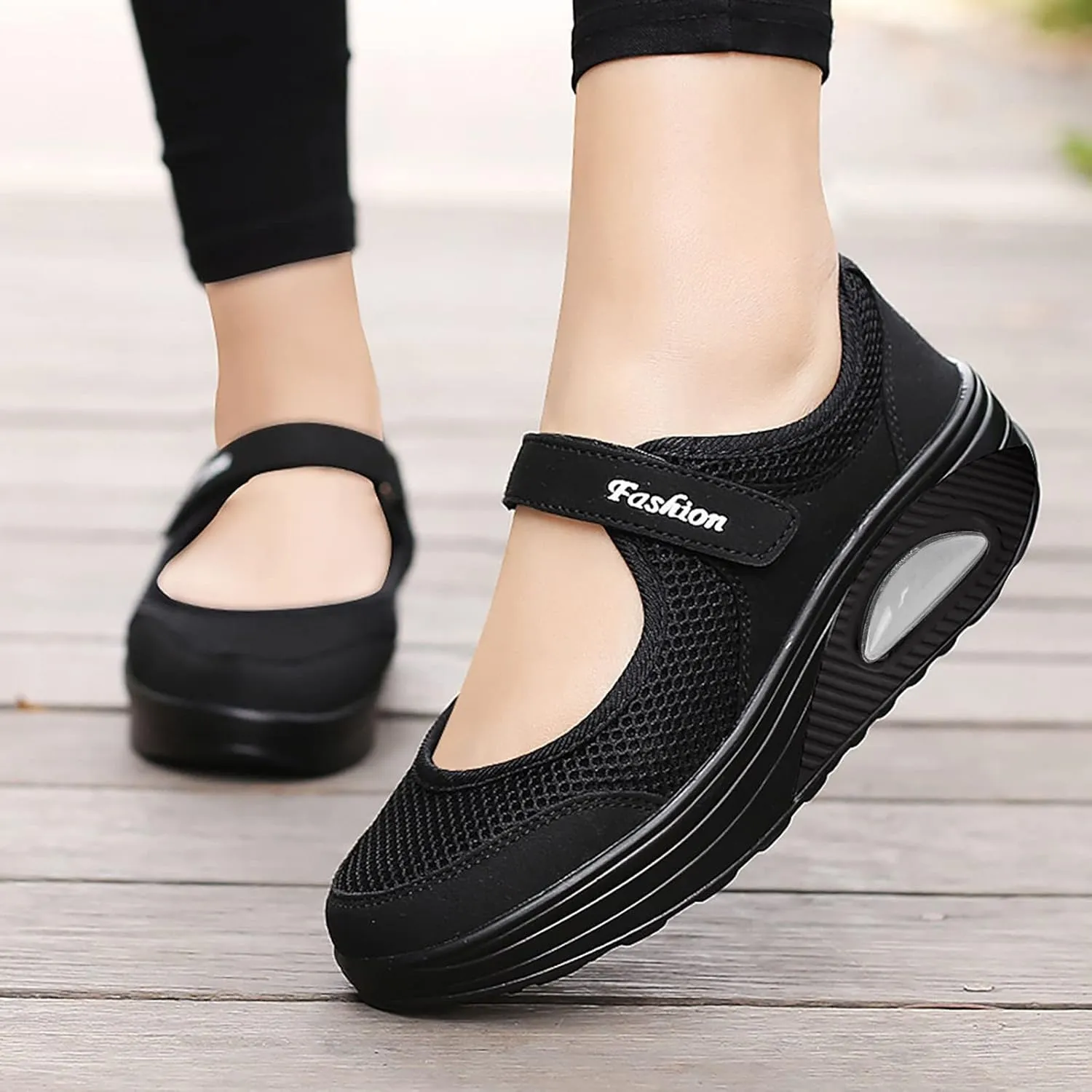 Womens Running Shoes Mesh Breathable Casual Black Shoes Black Platform Sneaker Men's Athletic Sneakers Lightweight Breathable Tennis Shoe Loafers Shoe