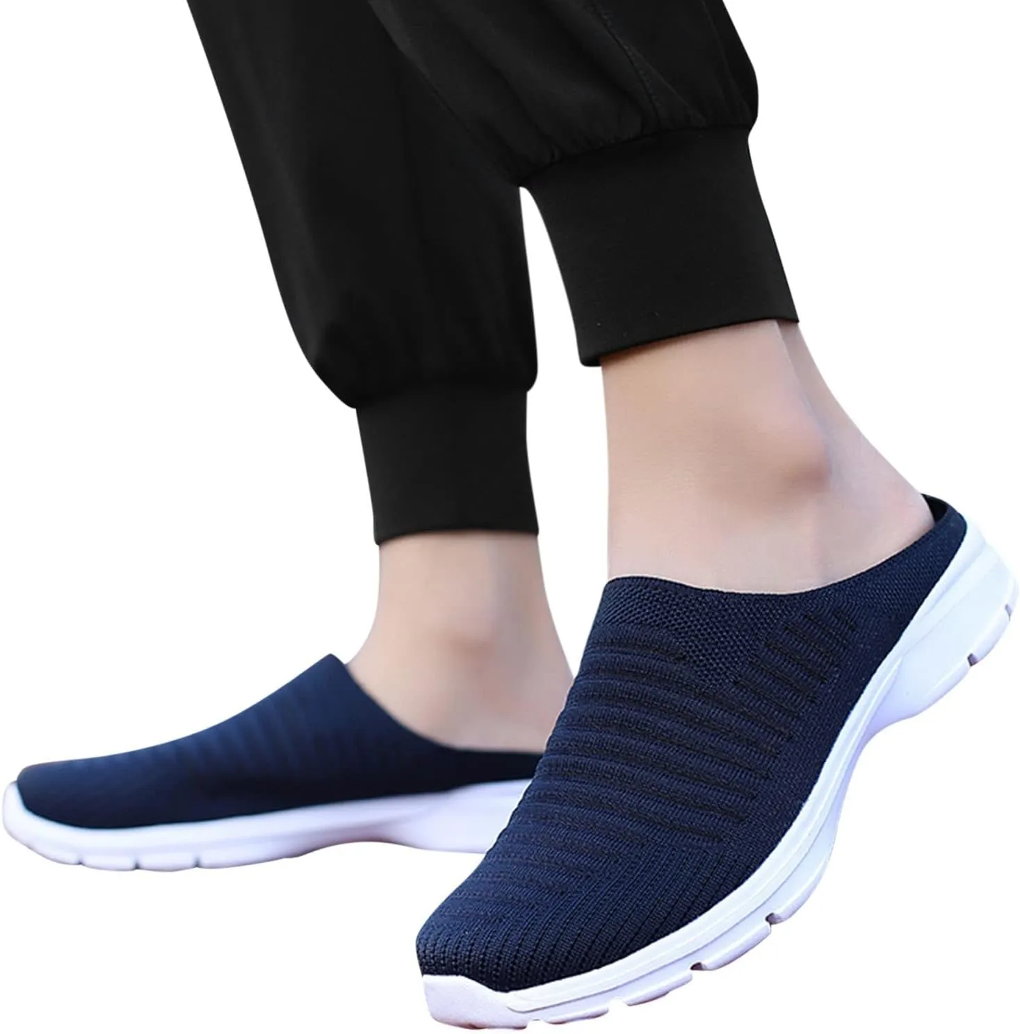 Womens Slip On Sneakers Casual Comfortable Walking Shoes Lightweight Canvas Flats Breathable Mesh Non Slip Loafers
