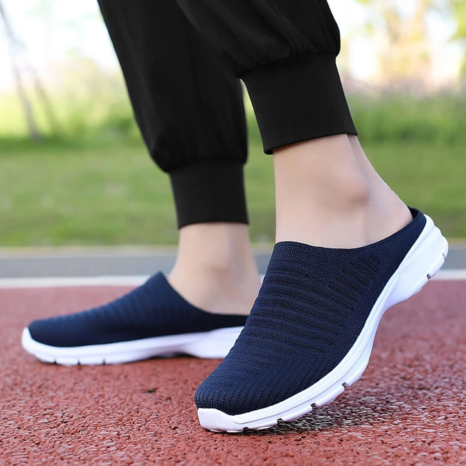 Womens Slip On Sneakers Casual Comfortable Walking Shoes Lightweight Canvas Flats Breathable Mesh Non Slip Loafers