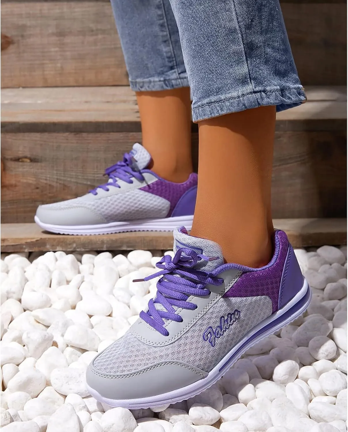 Womens Sneakers Platform Zapatillas Blancas Con Plataforma para Mujer Elegantes De Vestir Women's Running Shoes Size 8 Wide Toe Box Gym Shoes Women Women's All White Athletic Shoes