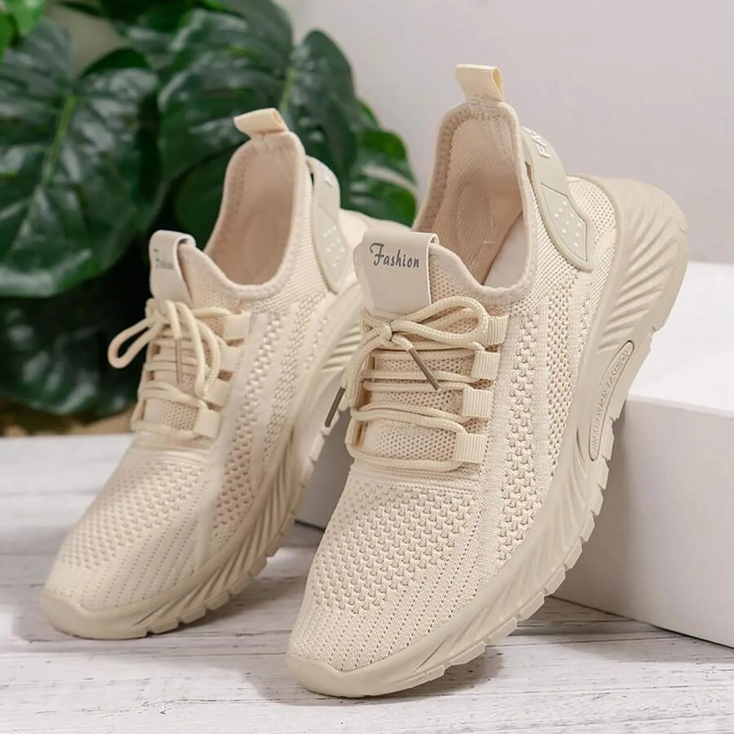 Women's Soft Sole Cushion Sneakers Casual Breathable Slip on Orthopaedic Walking Sneakers Jogger Running Shoe
