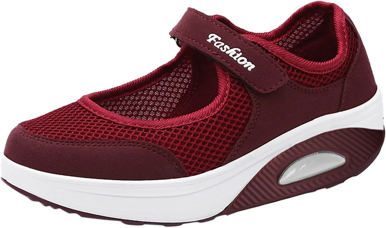 Womens Tennis Shoes Hollow Breathable Fitness Shoes Platform Ankle Paste Fashion Lightweight Running Shoes Hiking Footwear Casual Gym Sports Slip-Ons