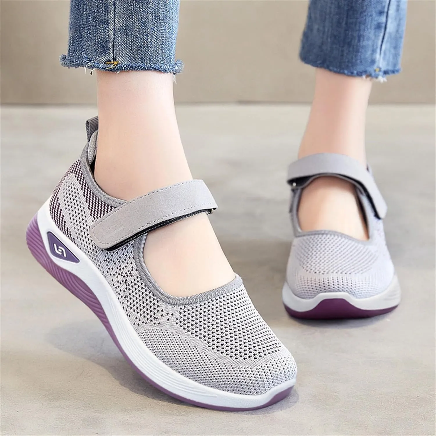 Womens Tennis Shoes Mesh Women Casual Shoes Platform Sneakers Walking Shoes Ultra Lightweight Breathable Basketball Shoe Grip Cross Trainer Shoe