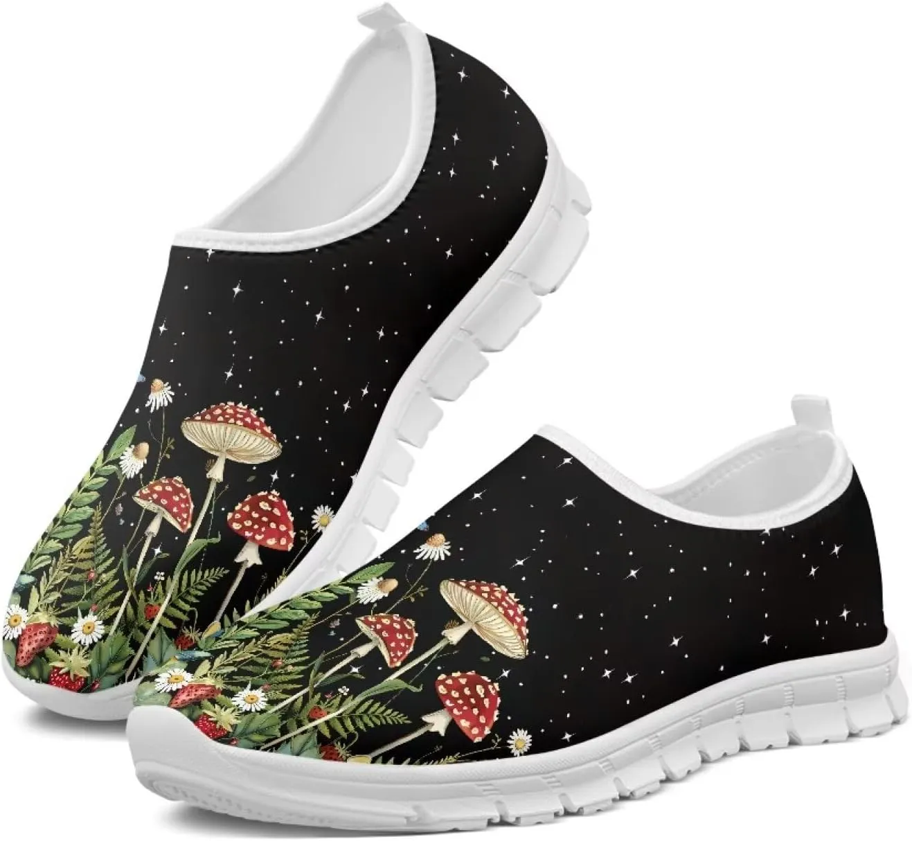 Women's Walking Shoes Sneakers Mesh Slip on Loafers Running Shoes Flats Footwear