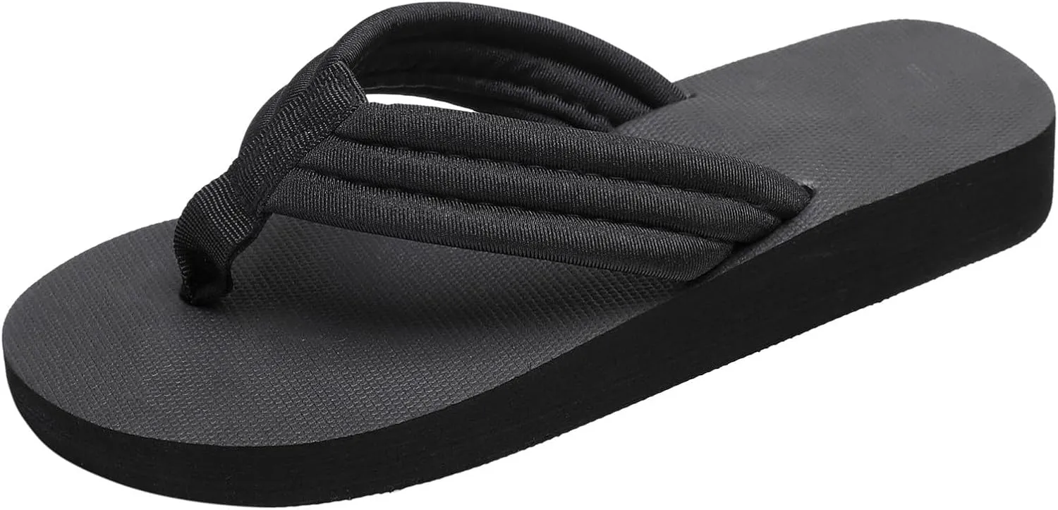 Womens Wedge Flip-Flop Comfortable Platform Thong Sandals Summer Casual Clip Toe Sandals Slip on Beach Slippers