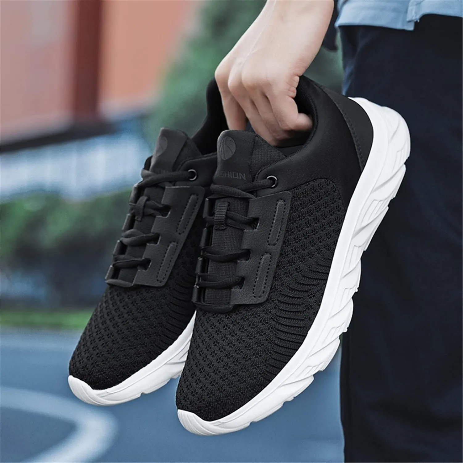 Workout Athletic Sport Shoes for Men Comfortable Breathable Lightweight Tennis Shoe Non Slip Barefoot Sneaker