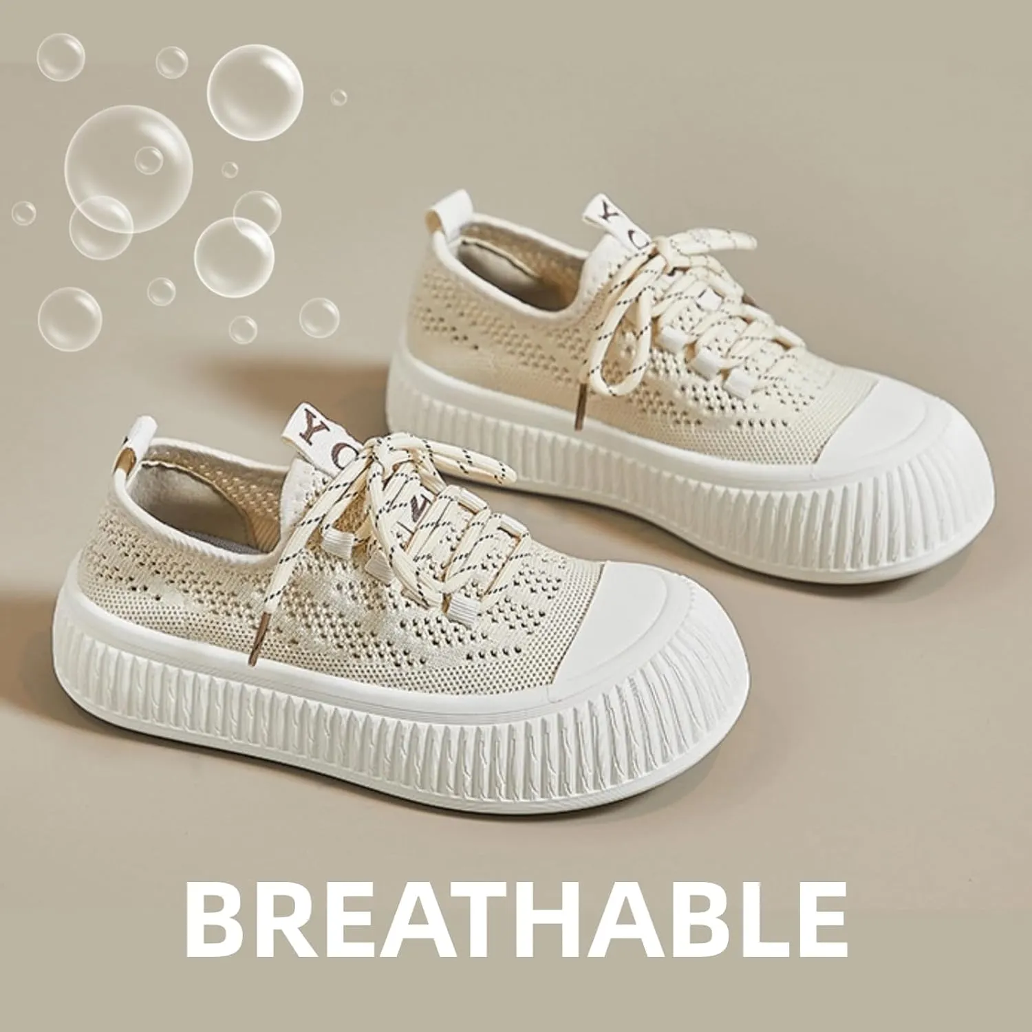 Y2k Platform Chunky Sneakers for Women and Girls Retro Mesh Breathable Aesthetic Summer Casual Walking Shoes for Travel